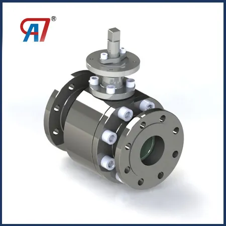 Super hard metal sealing ball valve